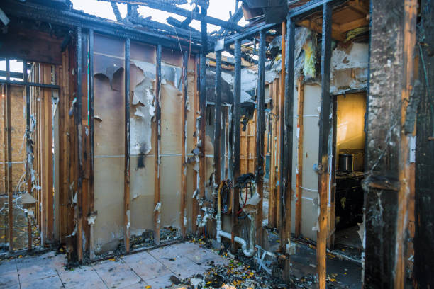 Professional Fire Damage Repair technician working in Lyman, WY